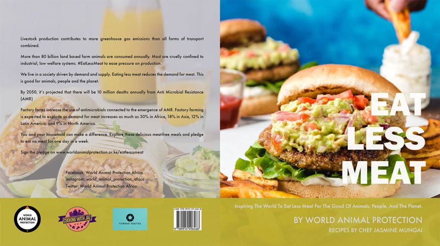 Eat Less Meat Cover For Print Futura